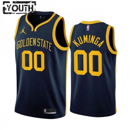 Dres Golden State Warriors Jonathan Kuminga 00 Jordan 2022-23 Statement Edition Navy Swingman - Dječji